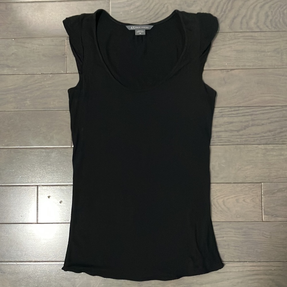 Armani Exchange Cap Sleeve T-Shirt Size XS